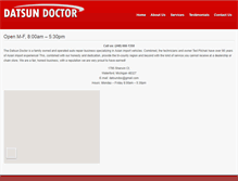 Tablet Screenshot of datsundoctor.com